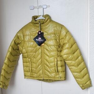 Autobahn Kids Olive Green Lightweight Puffer Jacket Size 10-12  NEW WITH TAGS
